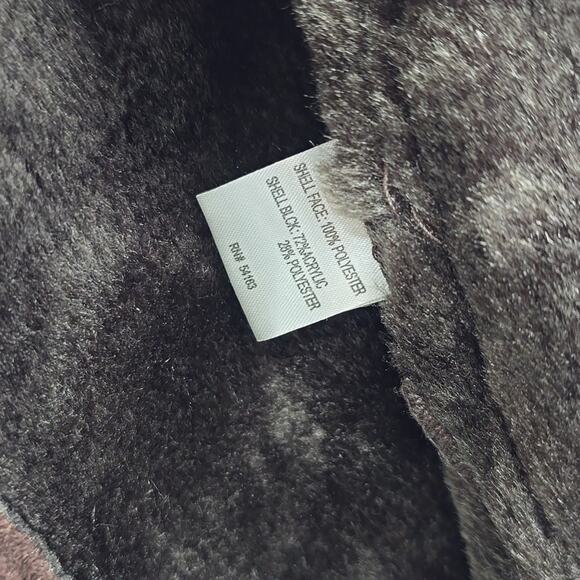 Calvin Klein Faux Fur Brown Midi Coat Women's Size XL. - Picture 9 of 9